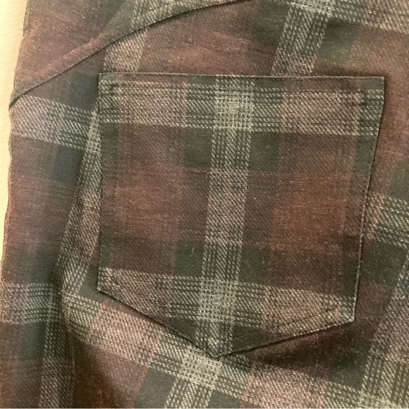 SANCTUARY  Sz M Runway Plaid Pull On Faux Pockets Leggings by Anthropologie - Picture 12 of 12